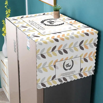 PVC Μονόπορτο Διπλό Κάλυμμα Ψυγείου Κάλυμμα Σκόνης Πετσέτα Κάλυμμα Σκόνης Τύμπανο Πλυντήριο Αδιάβροχο Αντηλιακό Νέο