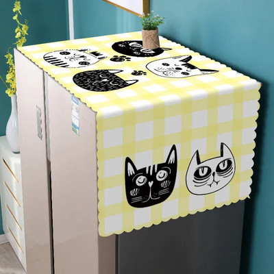 PVC Μονόπορτο Διπλό Κάλυμμα Ψυγείου Κάλυμμα Σκόνης Πετσέτα Κάλυμμα Σκόνης Τύμπανο Πλυντήριο Αδιάβροχο Αντηλιακό Νέο