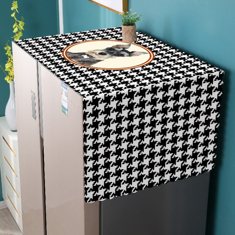 PVC Μονόπορτο Διπλό Κάλυμμα Ψυγείου Κάλυμμα Σκόνης Πετσέτα Κάλυμμα Σκόνης Τύμπανο Πλυντήριο Αδιάβροχο Αντηλιακό Νέο