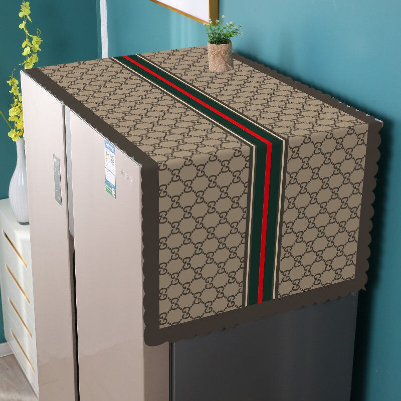 PVC Μονόπορτο Διπλό Κάλυμμα Ψυγείου Κάλυμμα Σκόνης Πετσέτα Κάλυμμα Σκόνης Τύμπανο Πλυντήριο Αδιάβροχο Αντηλιακό Νέο