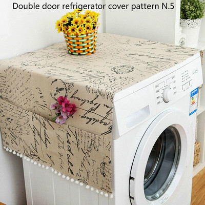 Καλής ποιότητας 70 * 170cm οικιακό υφασμάτινο κάλυμμα σκόνης Πολυλειτουργικό πλυντήριο σκόνης διπλής πόρτας Ψυγείο Κάλυμμα σκόνης