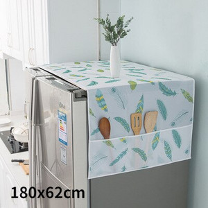 1vnt šaldytuvo dangtelis nuo dulkių PEVA vandeniui atsparus skalbimo mašina naktinis staliukas Sandėliavimas Organizatorius Šaldytuvo dangtelio audinys Namų dekoravimas