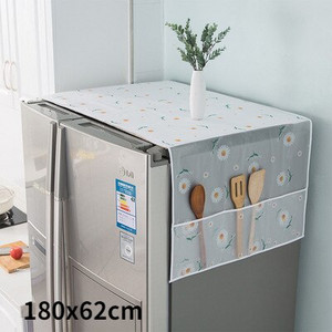 1vnt šaldytuvo dangtelis nuo dulkių PEVA vandeniui atsparus skalbimo mašina naktinis staliukas Sandėliavimas Organizatorius Šaldytuvo dangtelio audinys Namų dekoravimas