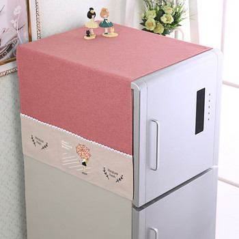 170x66cm Νέο οικιακό ψυγείο πλυντήριο ρούχων Κάλυμμα σκόνης Αξεσουάρ κουζίνας Κάλυμμα σκόνης μικροκυμάτων με πλαϊνή τσάντα αποθήκευσης