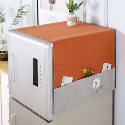 170x66cm Nový kryt na chladničku/práčku do domácnosti, kuchynské doplnky, kryt na mikrovlnnú rúru s bočným úložným vreckom