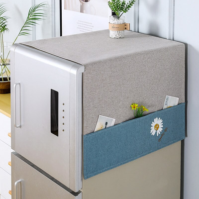 170x66cm Nový kryt na chladničku/práčku do domácnosti, kuchynské doplnky, kryt na mikrovlnnú rúru s bočným úložným vreckom
