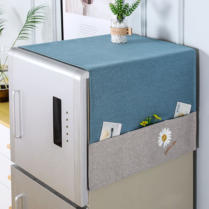 170x66cm Nový kryt na chladničku/práčku do domácnosti, kuchynské doplnky, kryt na mikrovlnnú rúru s bočným úložným vreckom