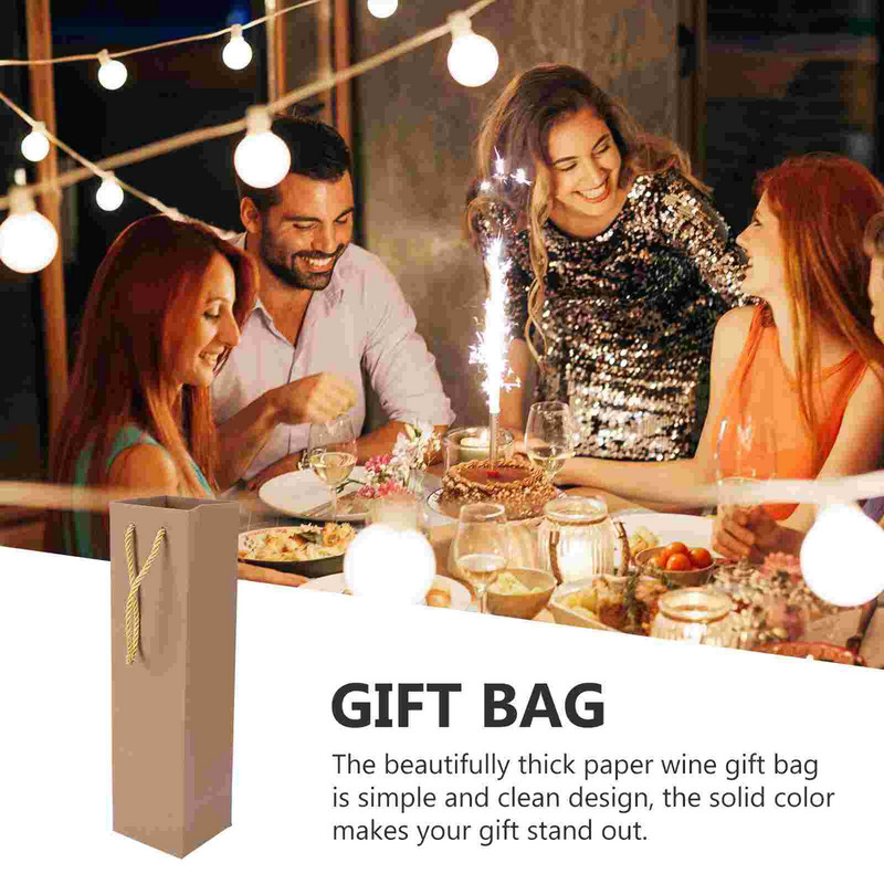 12 papierových vrecúšok na chlieb, darčekové tašky na fľaše, darčekové tašky na remeselné použitie, držiaky na fľaše, kraftové tašky