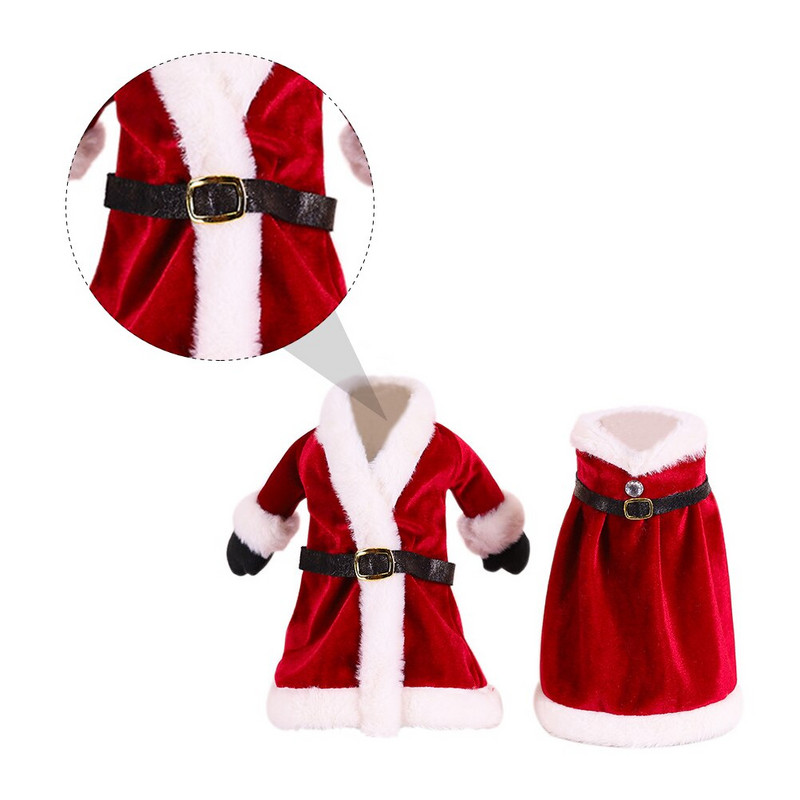 2 ks krytov na fľaše Vianočný kryt na fľaše Vianočné kryty na fľaše Sada dekorácií na fľaše Dekoračný oblek