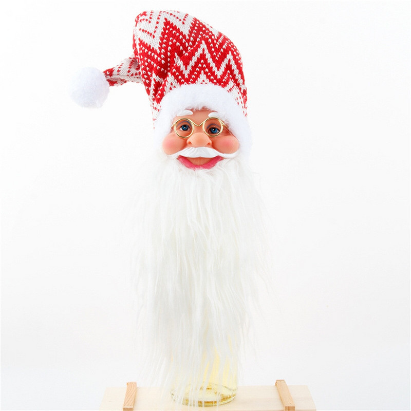 Vyno čekis Vyno burbulų apvyniojimo rankovės dovanų vyno dėklas raudonas komplektas, galvutės butelio maišelio dangtelis Kalėdų nerūdijančio plieno vyno taurės rinkinys