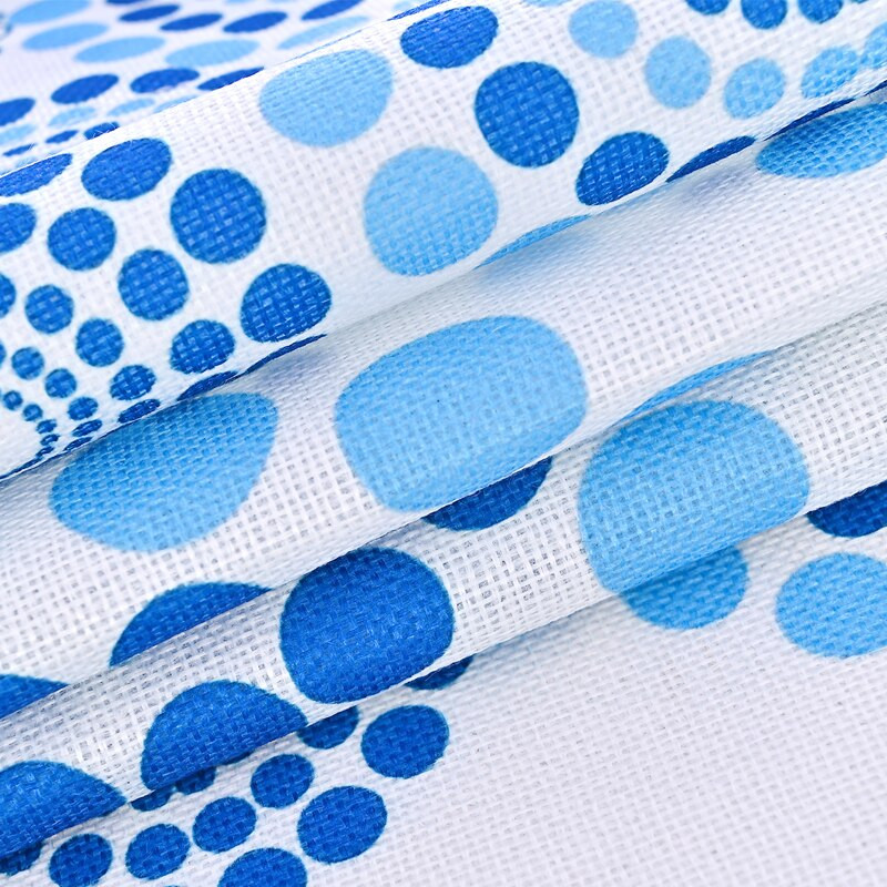 Poklopac za prašinu s plavim geometrijskim cvijetom za veliki frižider koji se postavlja jedan pored drugog, europska krpa za prašinu Pristaje na hladnjak s križnim vratima/4 vrata