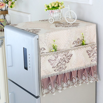 1 бр. Мебели за дома, горна част на хладилника, капак за прах, чанта за съхранение на кърпа за хладилник, домакинска дантела, капак за хладилник, кърпа за хладилник