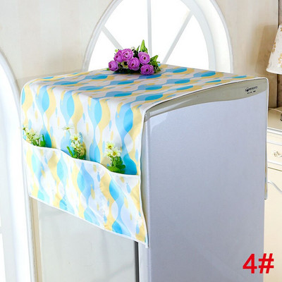 Vodotesný kryt chladničky s potlačou PEVA s prachovým krytom s úložným vreckom Kuchynské potreby Dvojdverová chladnička