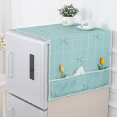 Polyesterový prachotesný kryt na chladničku, vrecko na chladničku, viacúčelová handrička na prach, domáci textil, kryt na práčku, úložný priestor pre domácnosť