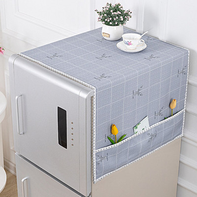 Polyesterový prachotesný kryt na chladničku, vrecko na chladničku, viacúčelová handrička na prach, domáci textil, kryt na práčku, úložný priestor pre domácnosť