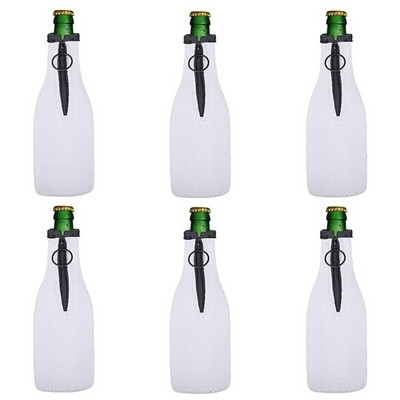 Neoprénový obal na chladič piva, izolačný obal so zipsom na fľaše s objemom 12 oz/330 ml, párty