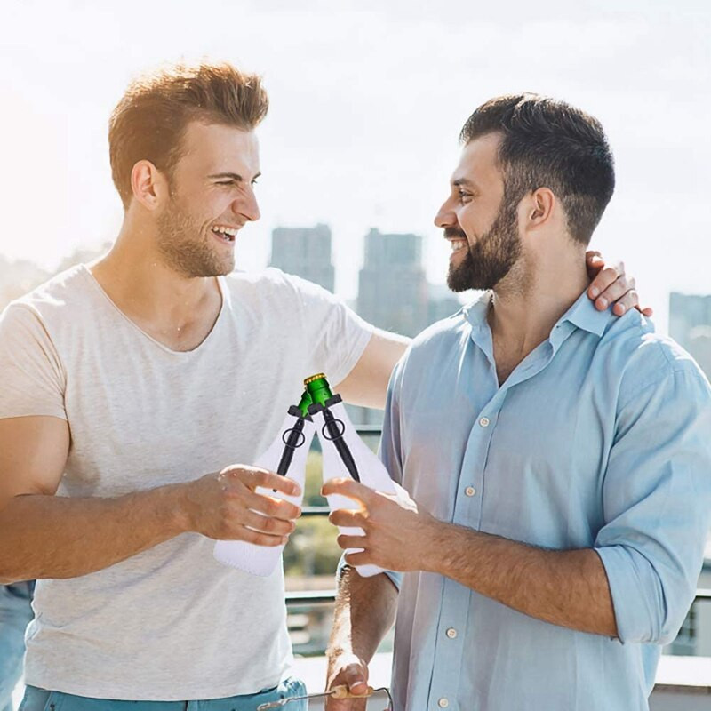 Neoprénový obal na chladič piva, izolačný obal so zipsom na fľaše s objemom 12 oz/330 ml, párty