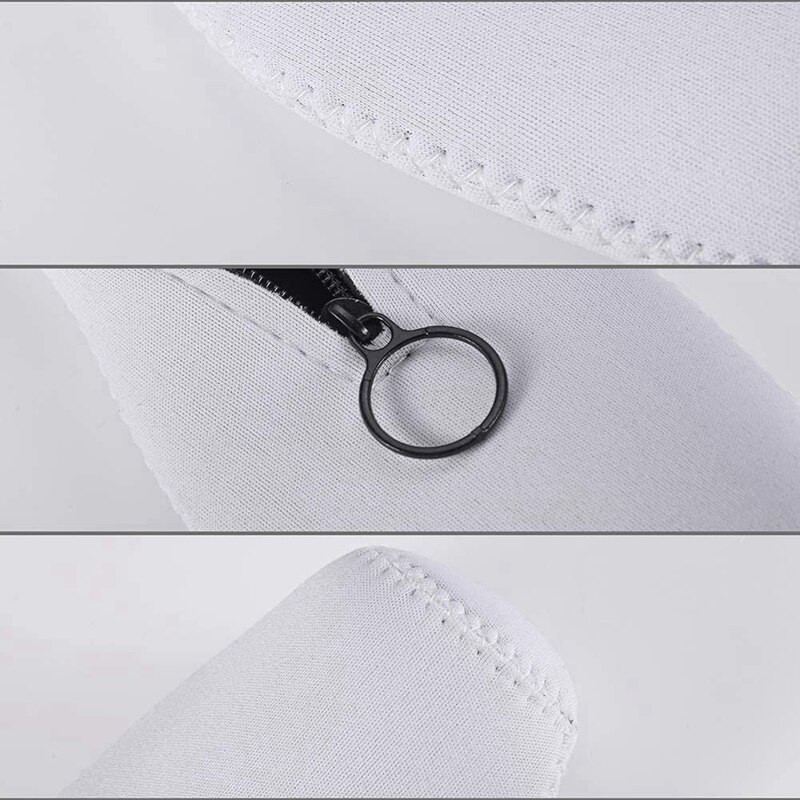 Neoprénový obal na chladič piva, izolačný obal so zipsom na fľaše s objemom 12 oz/330 ml, párty