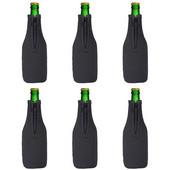 Neoprénový obal na chladič piva, izolačný obal so zipsom na fľaše s objemom 12 oz/330 ml, párty