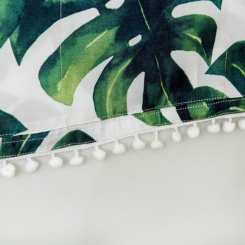 Nordic Waterproof Turtle Leaf Πράσινο Κάλυμμα Ψυγείου για τη σκόνη Κάλυμμα πλυντηρίου ρούχων με επάνω κάλυμμα μικροκυμάτων τσέπης Αποθήκευση σπιτιού