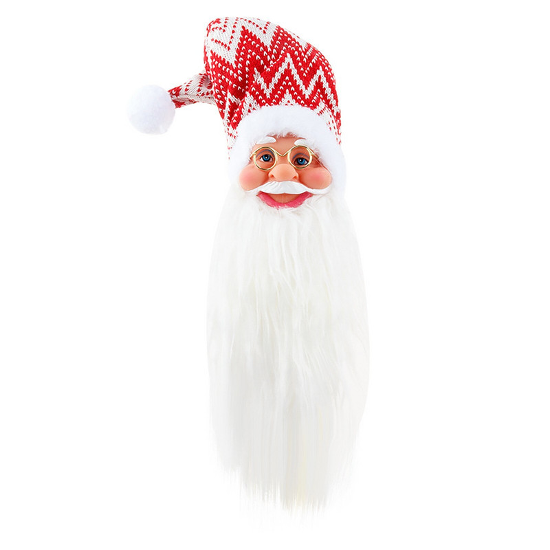 Sticlă de vin Sticlă de vin Crăciun Cap de bătrân nou Cap de sticlă de vin Decorare Pandantiv de Crăciun Tijă Pahare de vin Set de 4