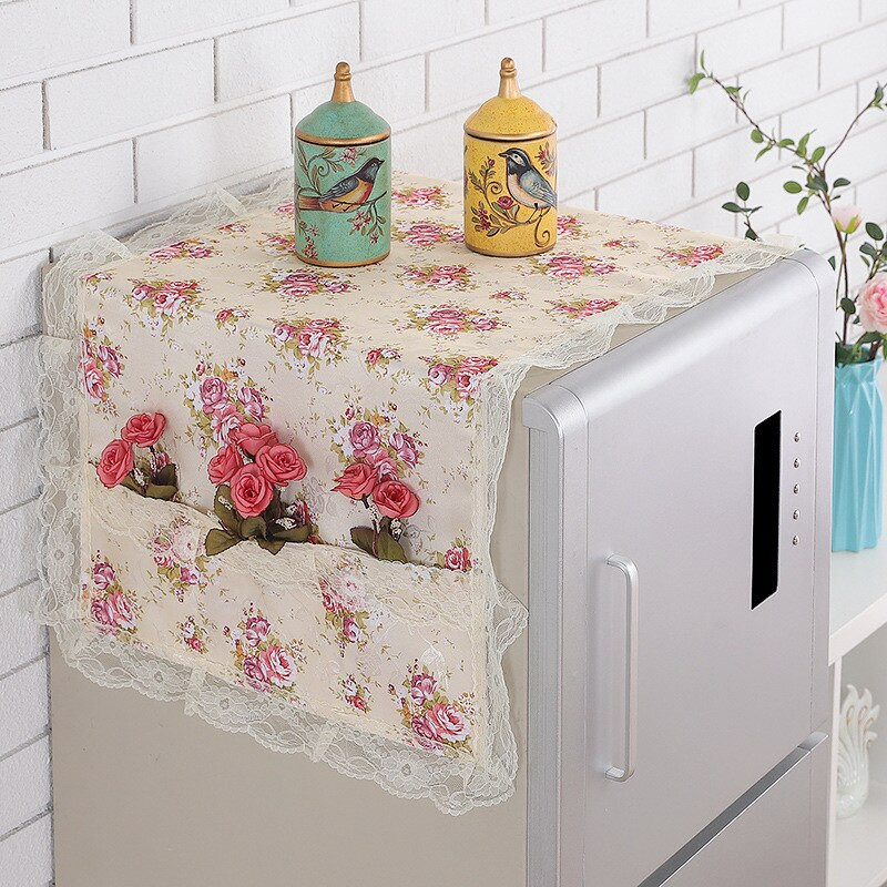 Bavlnené kryty na práčku, chladničku s vreckom, upratovanie domácnosti 120*54CM