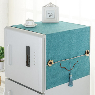Καλύμματα σκόνης ψυγείου Pure Color Elegance 55*140cm Καλύμματα Πλυντηρίου ρούχων Οργανωτή Ψυγείου Ψυγείο Κάλυμμα σκόνης Διακόσμηση σπιτιού