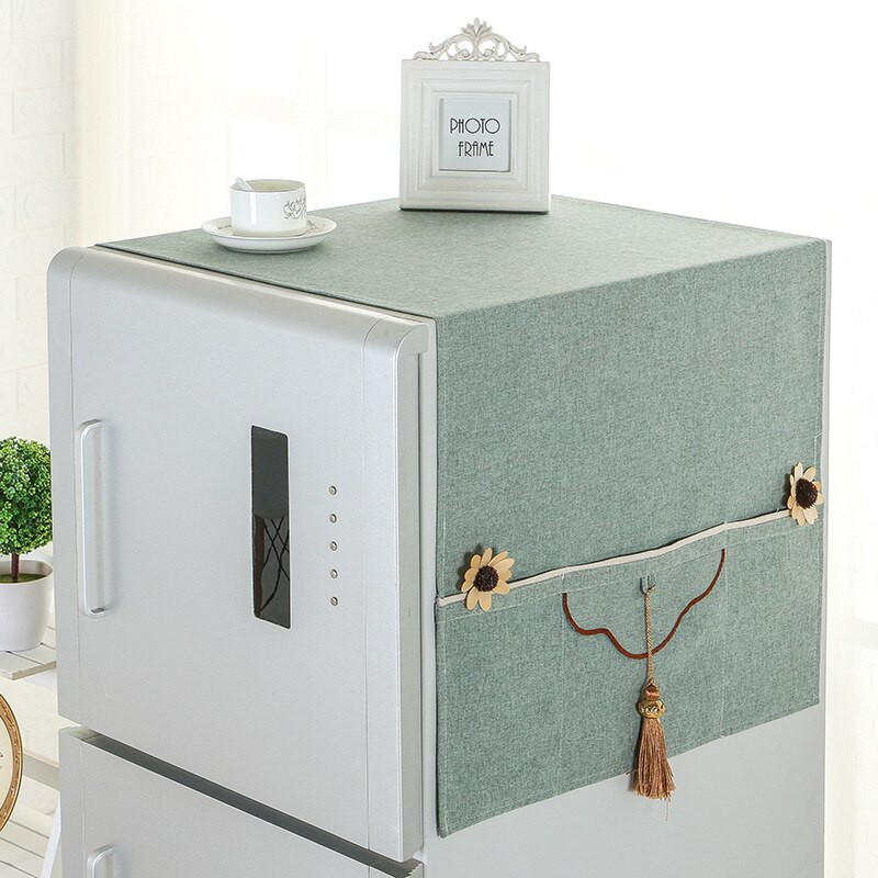 Čisté farebné elegancia, kryty na chladničku, 55 * 140 cm, kryty na práčku, organizér na chladničku, kryt na chladničku, bytová dekorácia