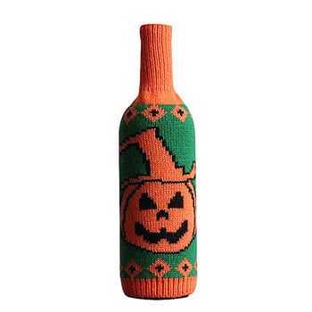 Εξώφυλλο Halloween Decoration Creative Festival Pumpkin Witch Bottle Wine Ski Wine Glasses Πουλόβερ για μπουκάλι κρασιού Κύπελλο σαμπάνιας