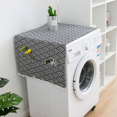 Πολυλειτουργικό κάλυμμα ιαπωνικού πλυντηρίου ρούχων Υψηλής ποιότητας Πλυντήριο ρούχων ψυγείου Αξεσουάρ κάλυμμα προστασίας από τη σκόνη