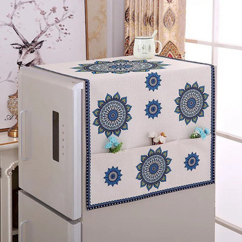Ρετρό Βαμβακερά Λινά Ψυγείο Οργανωτής Ψυγείου Μονόκλινο Διπλό Κάλυμμα Ψυγείου Τύμπανο Πλυντήριο ρούχων Κάλυμμα σκόνης κουζίνας Είδη οικιακής χρήσης