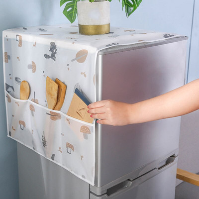 Külmiku tolmukindel kate Cartoon Prinditud külmkapi riidest hoiutasku Mitmeotstarbeline kodutekstiili pesumasina kate