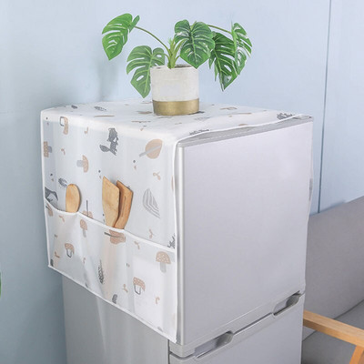 Šaldytuvo dulkėms atsparus dangtelis Animacinių filmų spausdintas šaldytuvo audinio laikymo kišenė Daugiafunkcis namų tekstilės skalbimo mašinos dangtelis