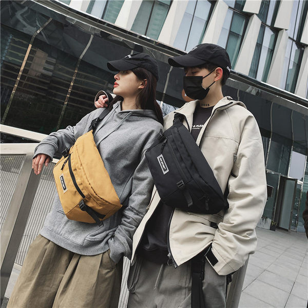 Мъжка текстилна чанта -с надпис