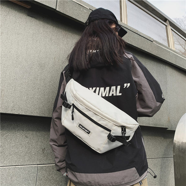 Мъжка текстилна чанта -с надпис