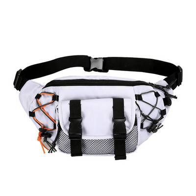 Pánska textilná ľadvinka - biela a čierna farba