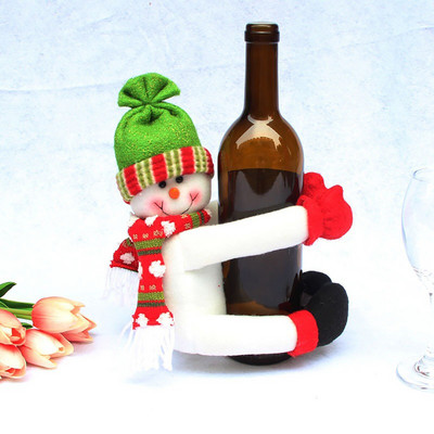 Τσάντα κρασιού Καρέκλα Sit N Ξαναγεμιζόμενη Χριστουγεννιάτικη Διακόσμηση Σπιτιού Χριστουγεννιάτικη Χιονάνθρωπος Σετ μπουκαλιών κρασιού Μεγάλα Μίνι φλάουτα σαμπάνιας Πλαστικά
