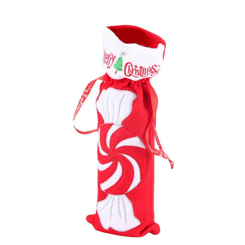 Vyno atidarytuvas Triušis Kamščiatraukis namo raudonas vakarėlis kalėdinio butelio dekoravimo maišeliai Kalėdų senelio vyno vyno namų išmetimas šampano fleitos