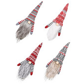 4 buc. Capac pentru sticle de Crăciun Petrecere de Crăciun Gnome Masa Moș Crăciun Opritori decorativi Căciulă pentru sticle de Crăciun
