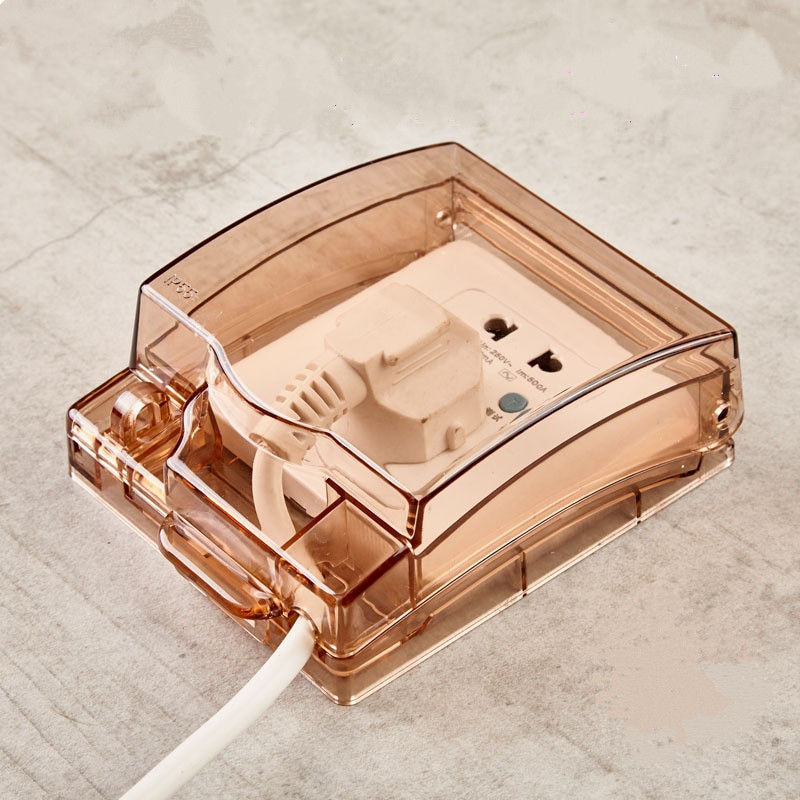 Užrakinamas sieninis lizdas, vandeniui atsparus dulkėms atsparus dėžutė, lauko 86 tipas, atsparus purslams, jungiklio lizdas, apsaugantis nuo smūgio