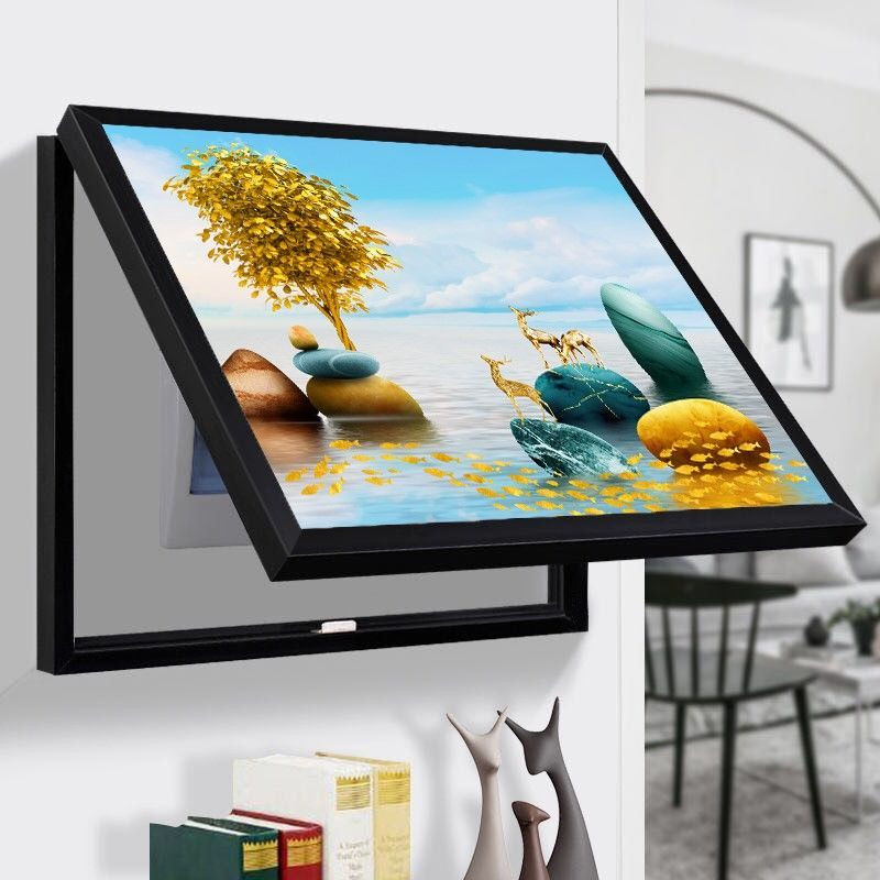 Elektros skaitiklio dėžutė Dekoratyvinė tapyba Maitinimo dėžutės dangtelis Jungiklio dėžutė Slėpti paveikslus Sienų apdaila Drobės plakatų paveikslai 40x30cm