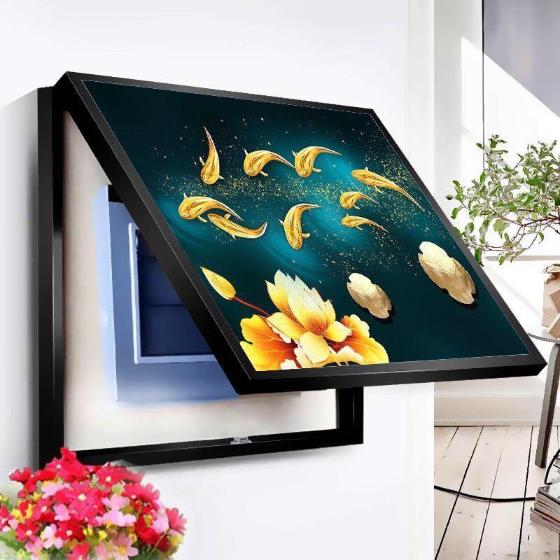 Elektros skaitiklio dėžutė Dekoratyvinė tapyba Maitinimo dėžutės dangtelis Jungiklio dėžutė Slėpti paveikslus Sienų apdaila Drobės plakatų paveikslai 40x30cm