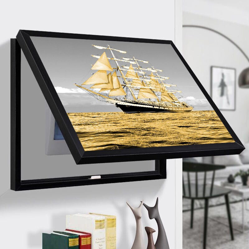 Elektros skaitiklio dėžutė Dekoratyvinė tapyba Maitinimo dėžutės dangtelis Jungiklio dėžutė Slėpti paveikslus Sienų apdaila Drobės plakatų paveikslai 40x30cm