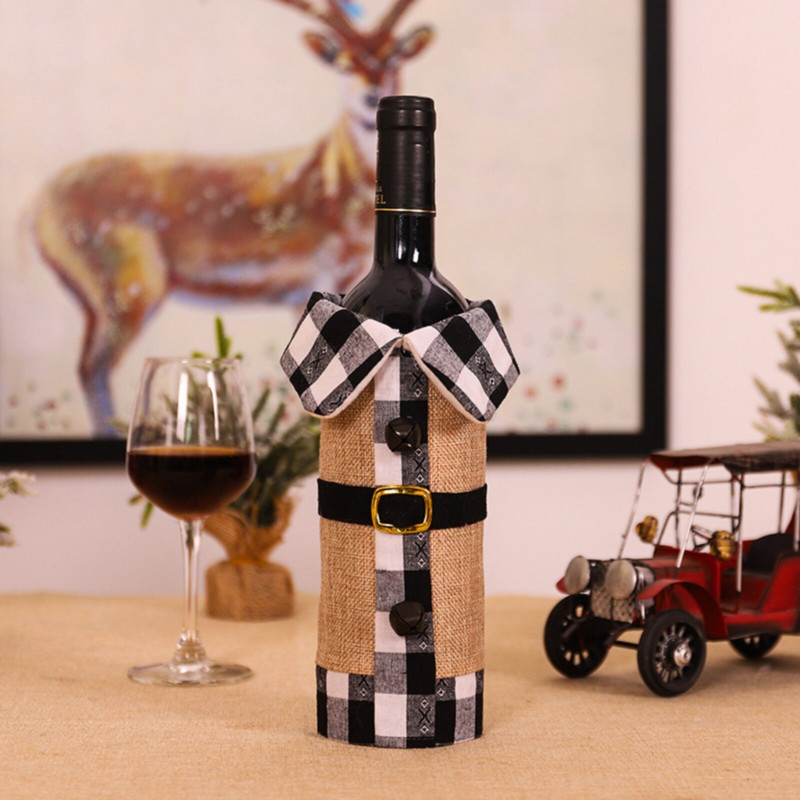 Vianočné ozdoby, kockované opasky, sady fliaš na víno, zajac na fľaše na víno, otvárač na víno, systém na víno, náušníky na šampanské pre mini fľaše.