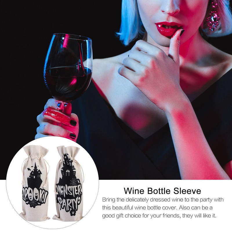 2 ks vrecko na fľaše kryty na fľaše dekorácia fľaše