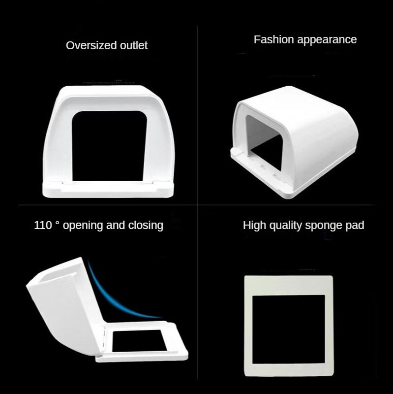 Eriti suur seinapistikupesa veekindel kast elektripistiku kate Naelavaba liimiga uksekellatahvli lüliti nupu kaitsekate 86 tüüp