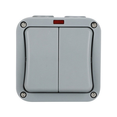 IP65 lüliti tuulekindel veekindel ühe ja kahe kanaliga veekindel lüliti köögi, vannitoa, basseini lüliti jaoks