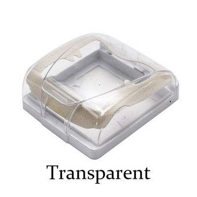 Plastikust veekindel kattekarp seinalüliti kaitsmiseks valguspaneeli pistikupesa, uksekella, vannitoa, köögilüliti tarvikute jaoks