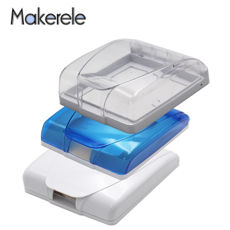 Plastikust veekindel kattekarp seinalüliti kaitsmiseks valguspaneeli pistikupesa, uksekella, vannitoa, köögilüliti tarvikute jaoks