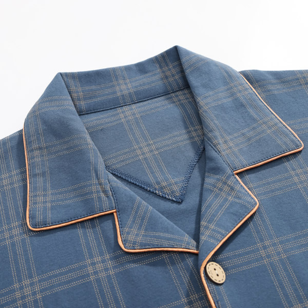 Muška karirana pidžama sa džepovima - dva komada